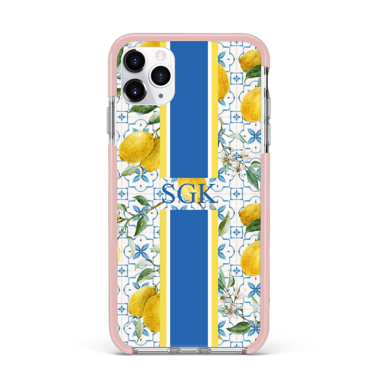 Custom Lemon iPhone 11 Pro Max Impact Pink Edge Case