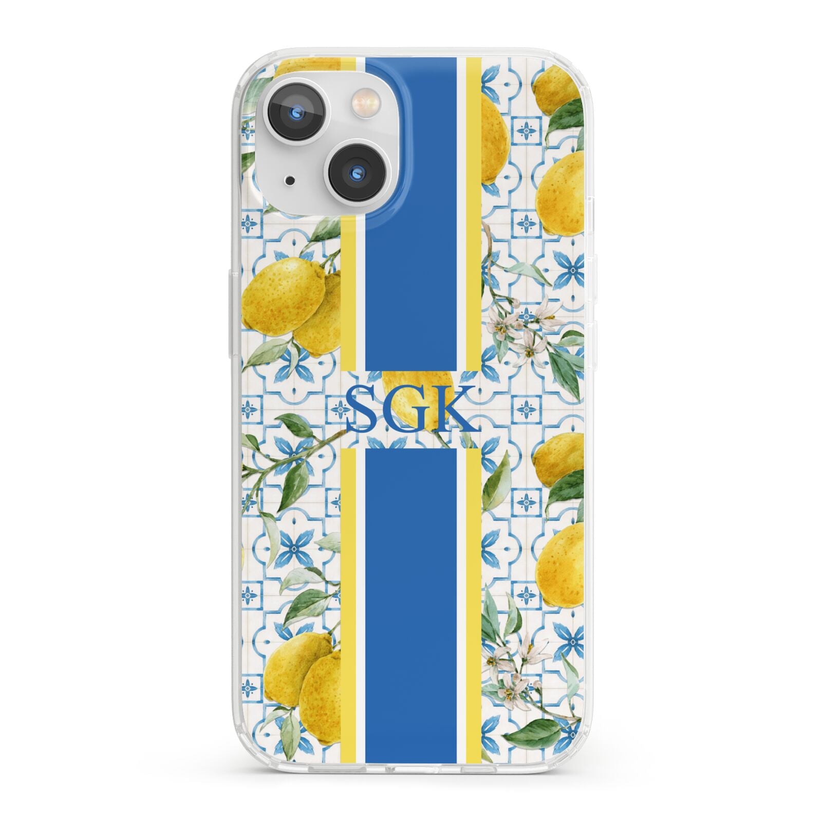 Custom Lemon iPhone 13 Clear Bumper Case