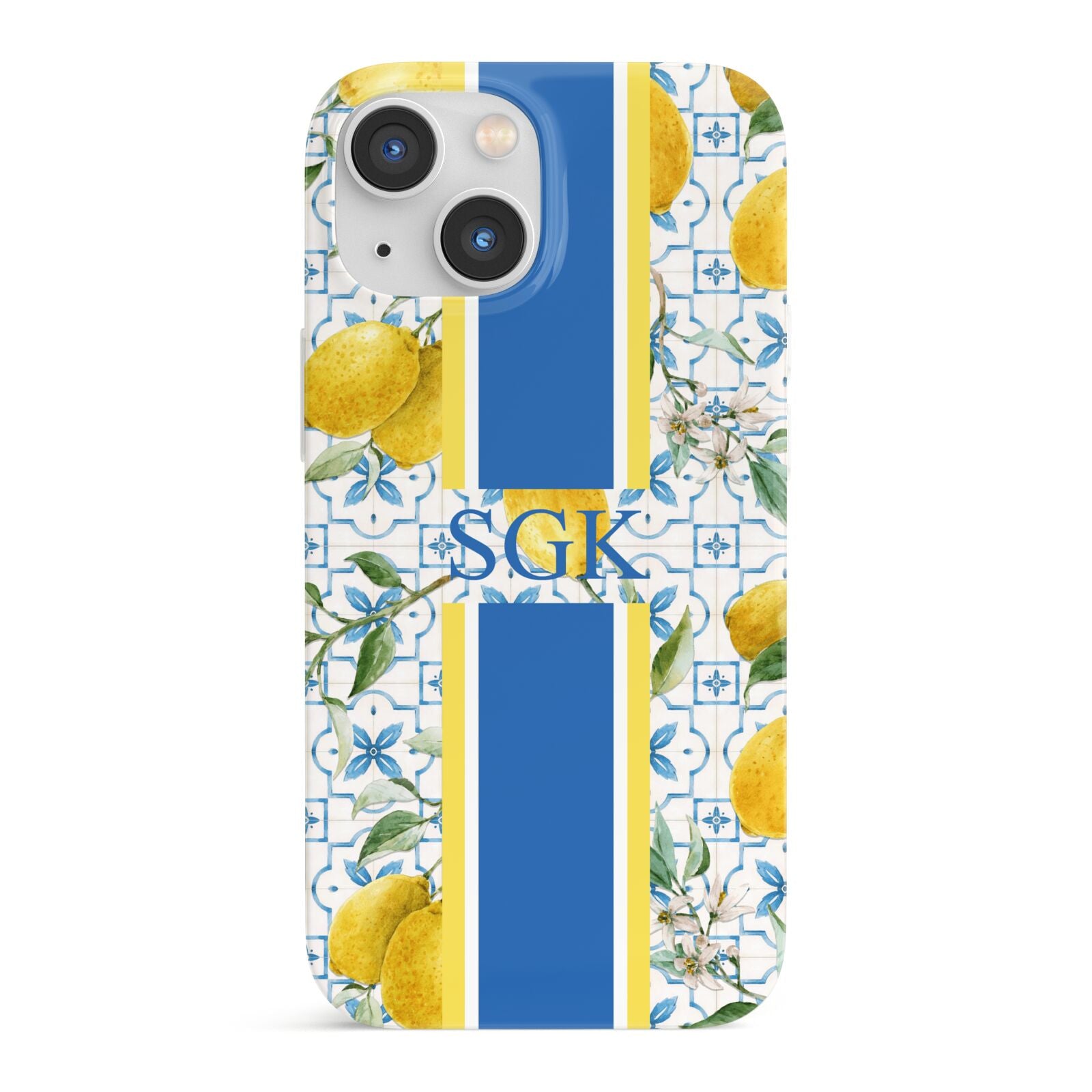 Custom Lemon iPhone 13 Mini Full Wrap 3D Snap Case