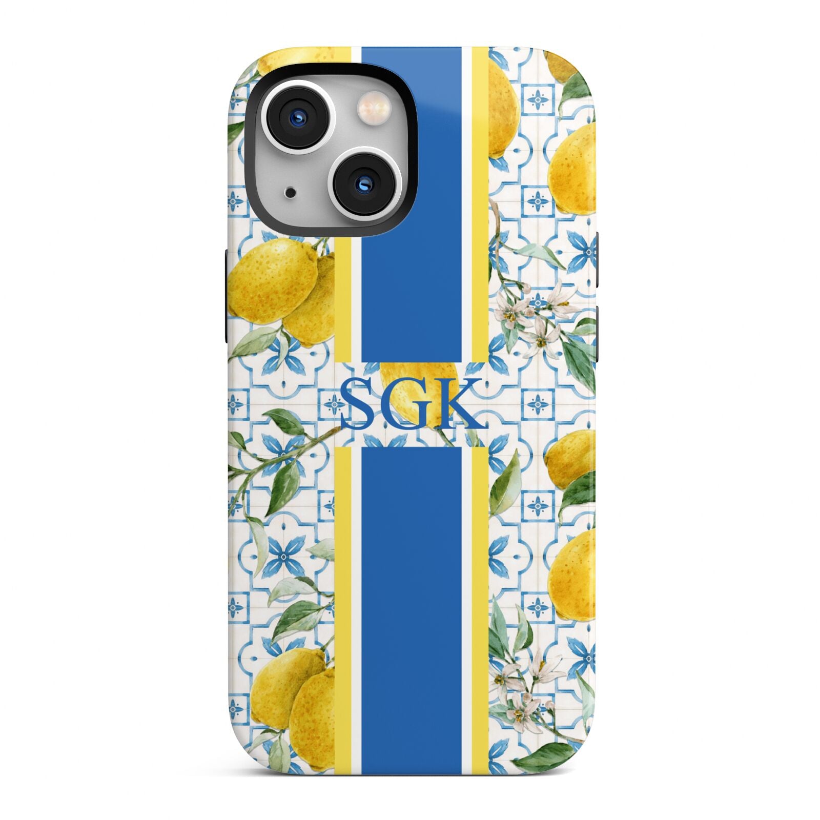 Custom Lemon iPhone 13 Mini Full Wrap 3D Tough Case