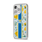 Custom Lemon iPhone 14 Pro Max Clear Tough Case Silver Angled Image