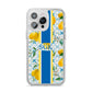 Custom Lemon iPhone 14 Pro Max Glitter Tough Case Silver
