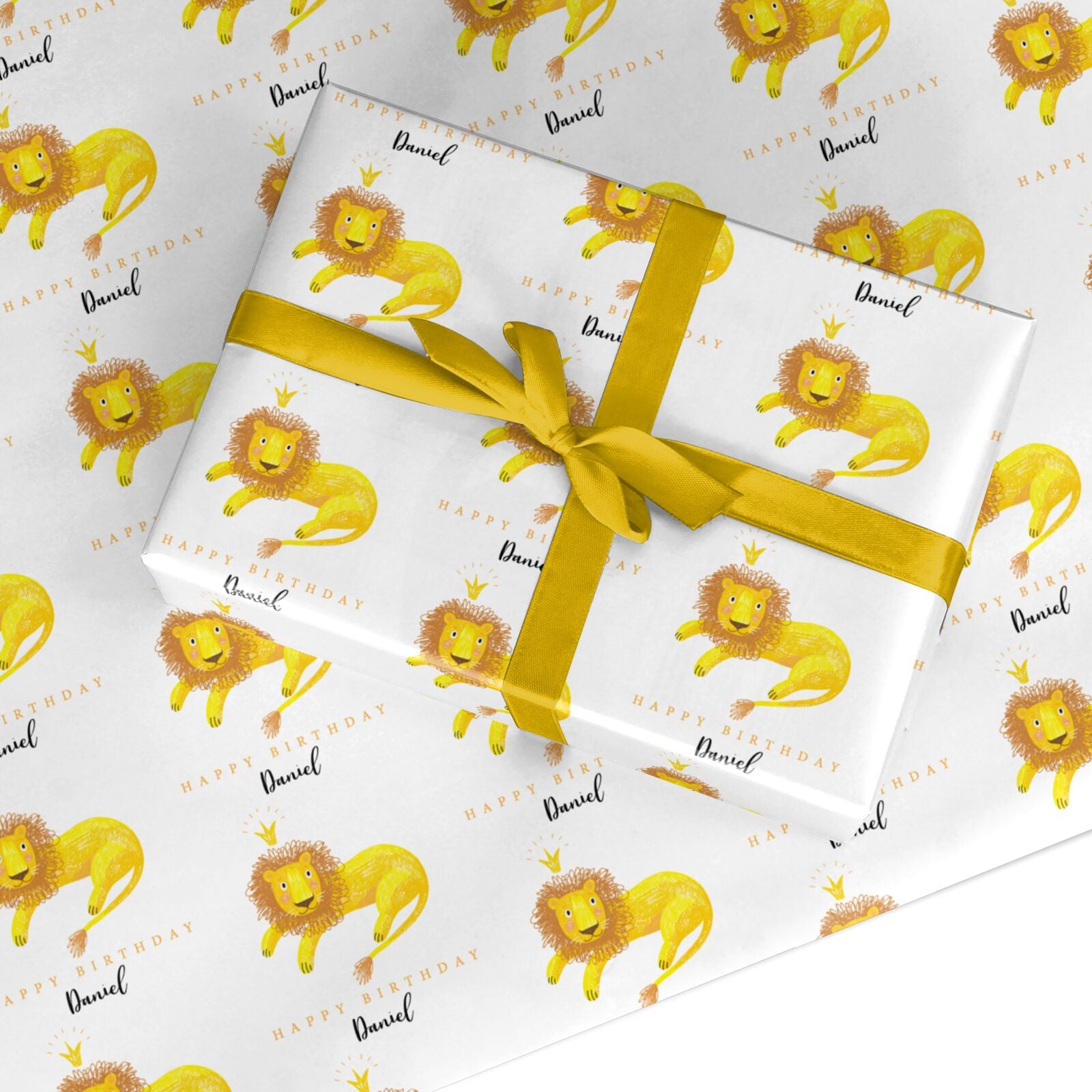 Custom Lion Wrapping Paper Dyefor