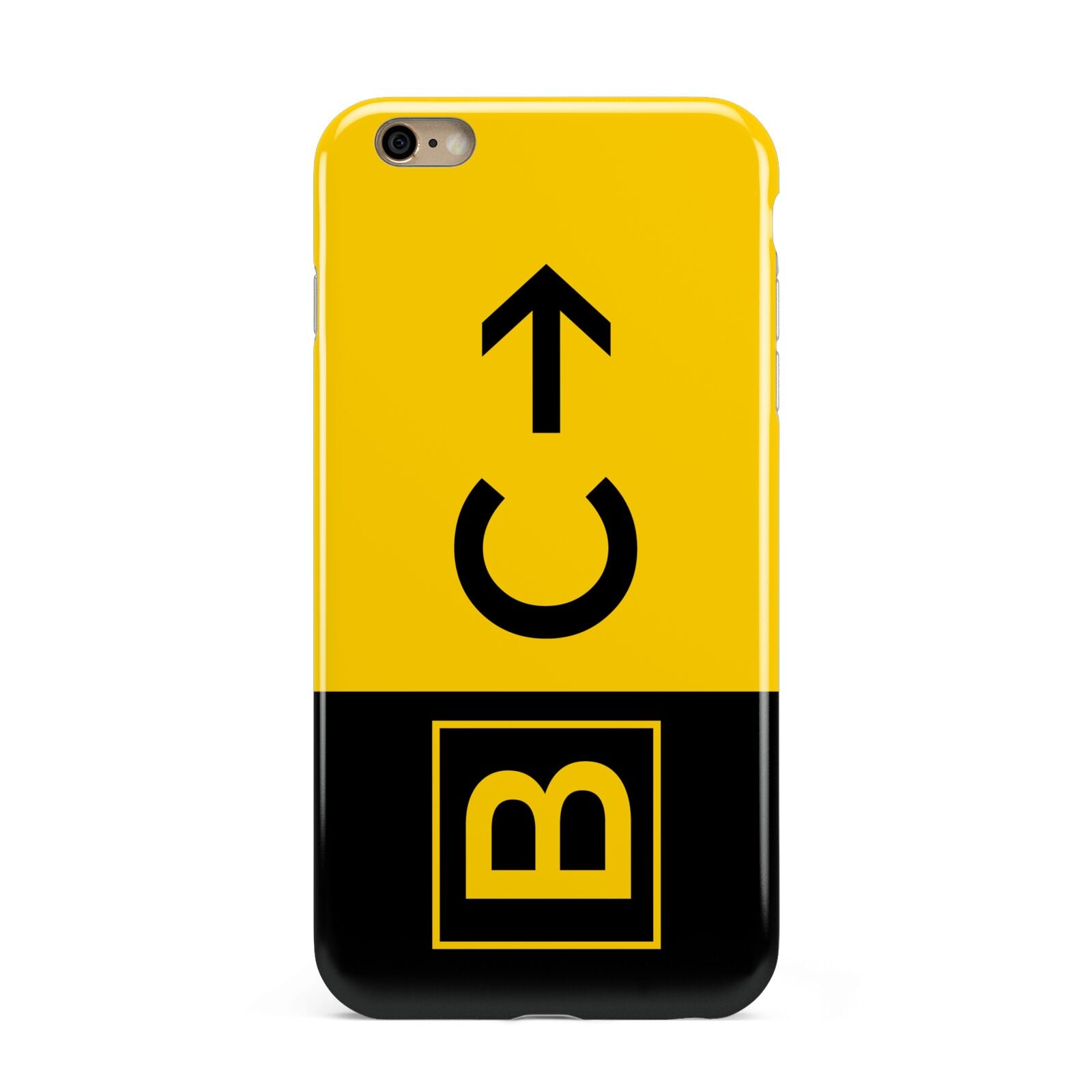 Custom Location Direction Airport Sign Apple iPhone 6 Plus 3D Tough Case