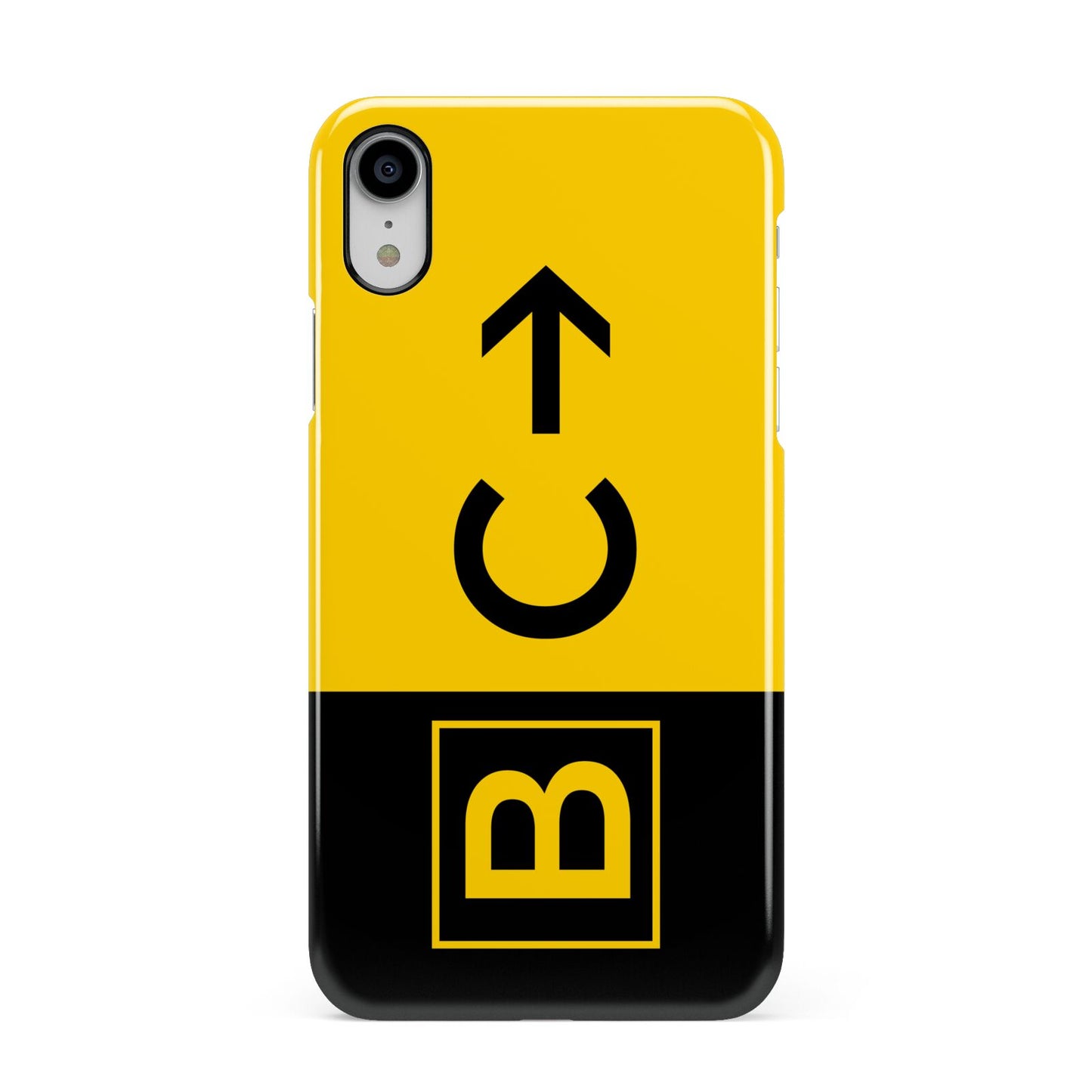 Custom Location Direction Airport Sign Apple iPhone XR White 3D Snap Case