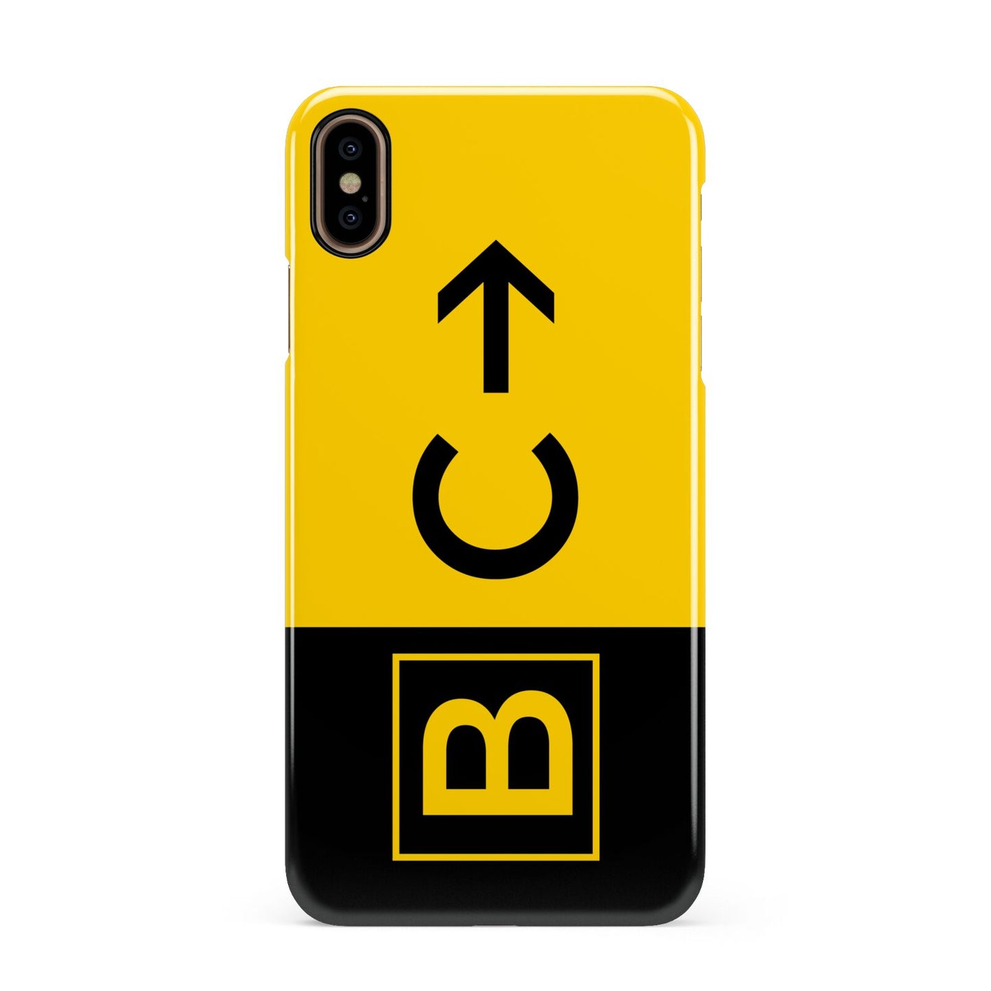Custom Location Direction Airport Sign Apple iPhone Xs Max 3D Snap Case