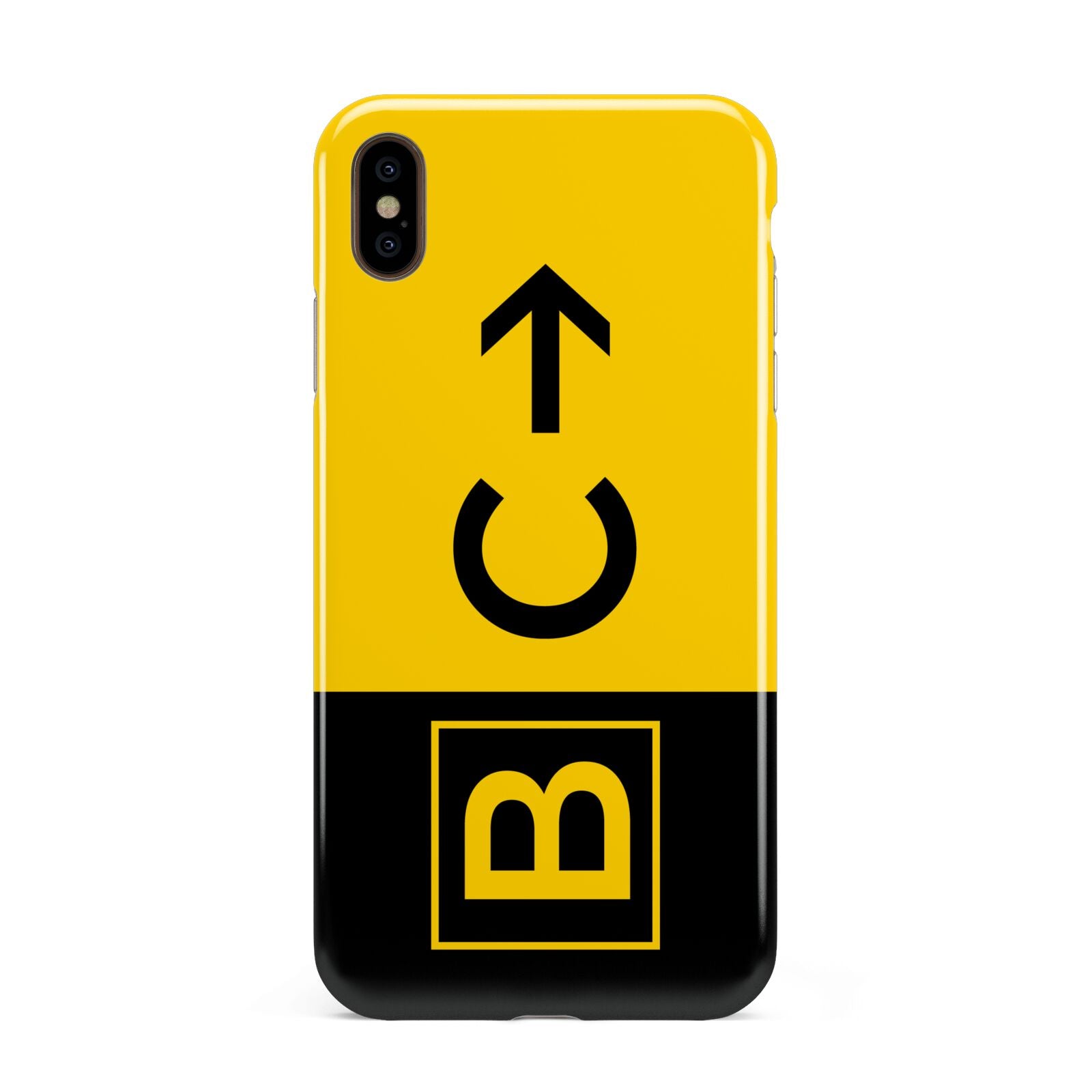 Custom Location Direction Airport Sign Apple iPhone Xs Max 3D Tough Case