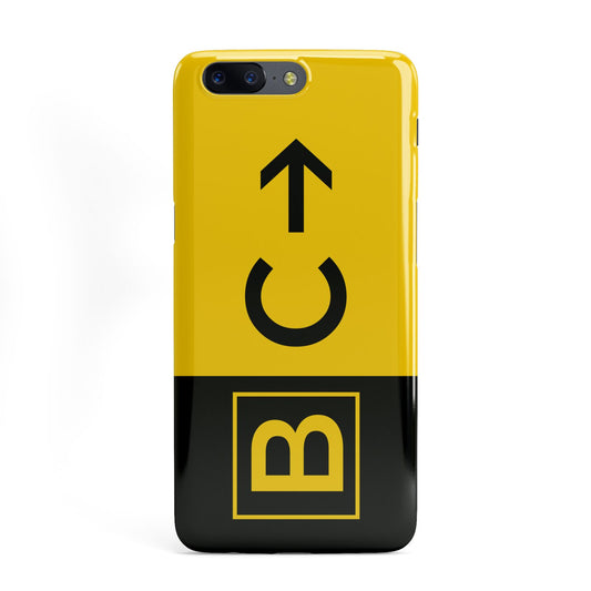 Custom Location Direction Airport Sign OnePlus Case