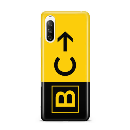 Custom Location Direction Airport Sign Sony Xperia 10 III Case