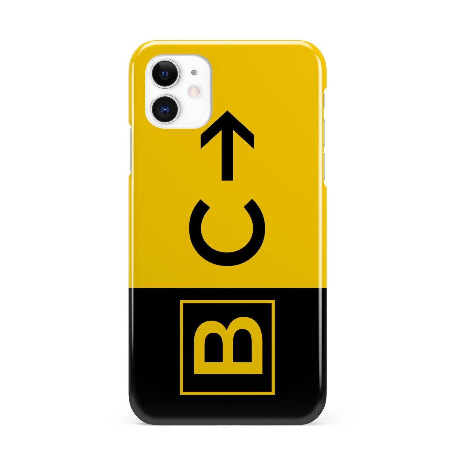 Custom Location Direction Airport Sign iPhone 11 3D Snap Case
