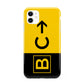 Custom Location Direction Airport Sign iPhone 11 3D Tough Case