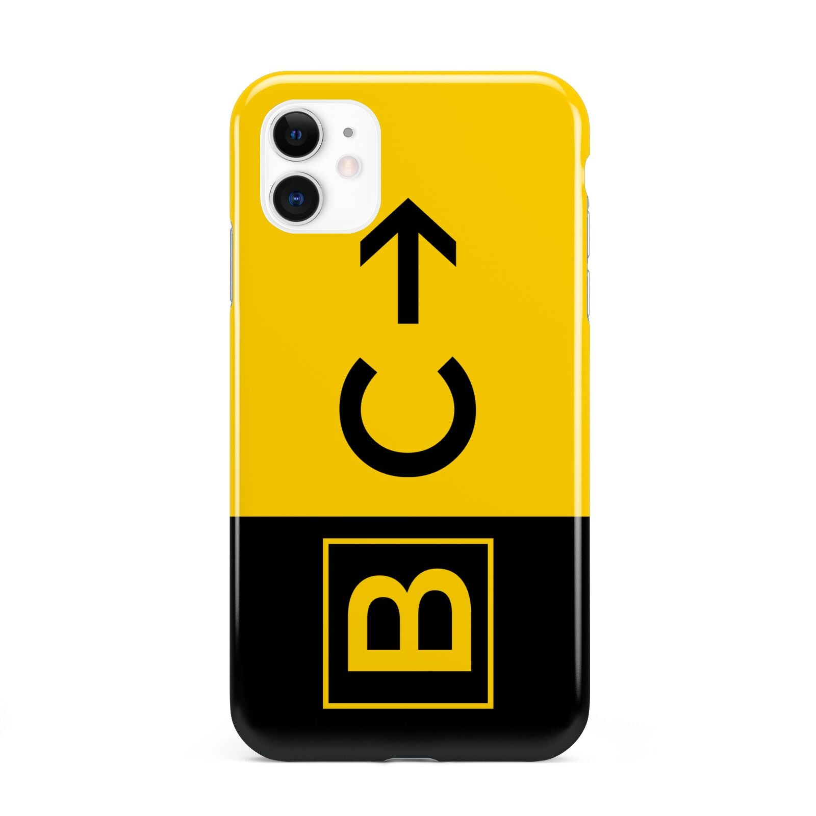 Custom Location Direction Airport Sign iPhone 11 3D Tough Case
