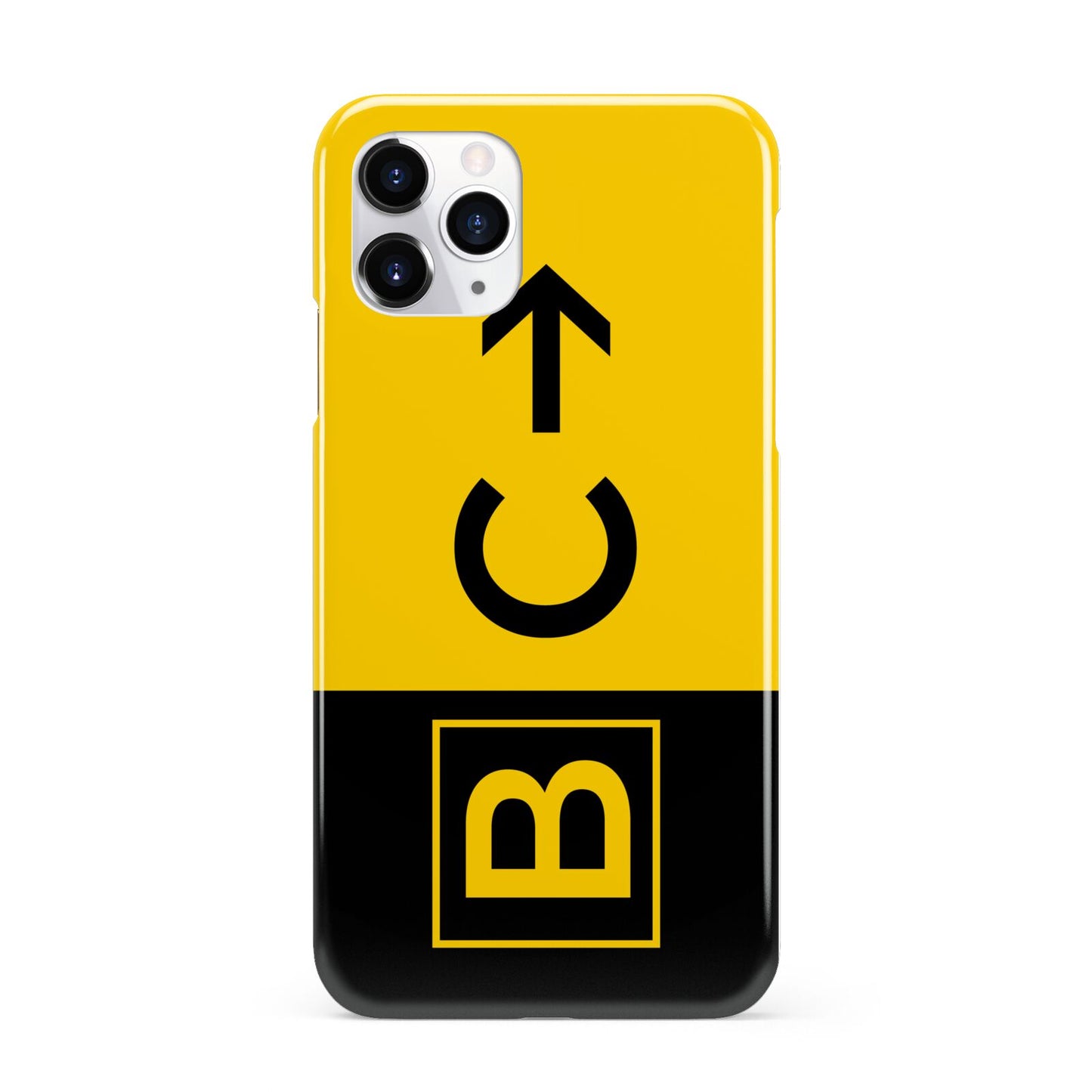 Custom Location Direction Airport Sign iPhone 11 Pro 3D Snap Case