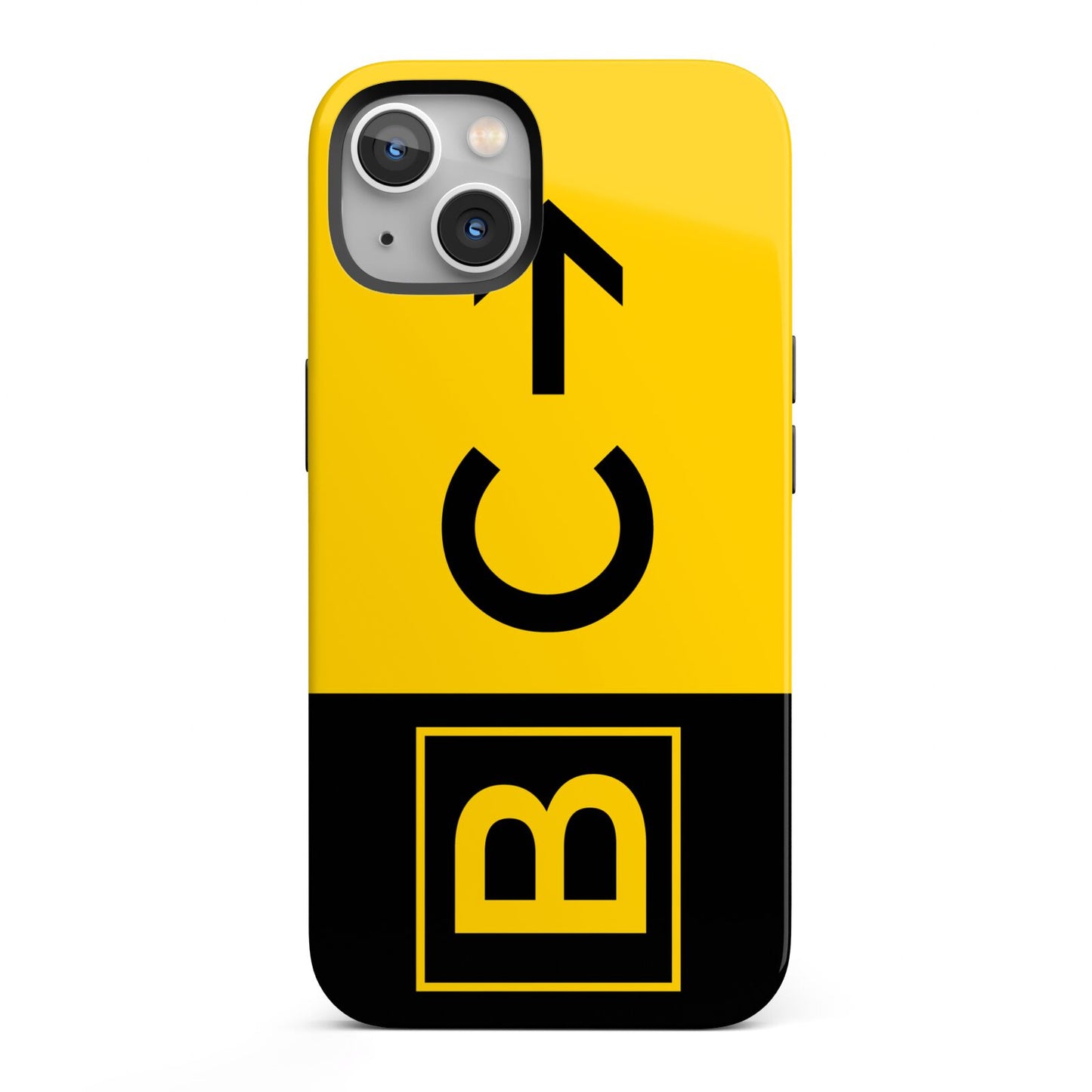 Custom Location Direction Airport Sign iPhone 13 Full Wrap 3D Tough Case