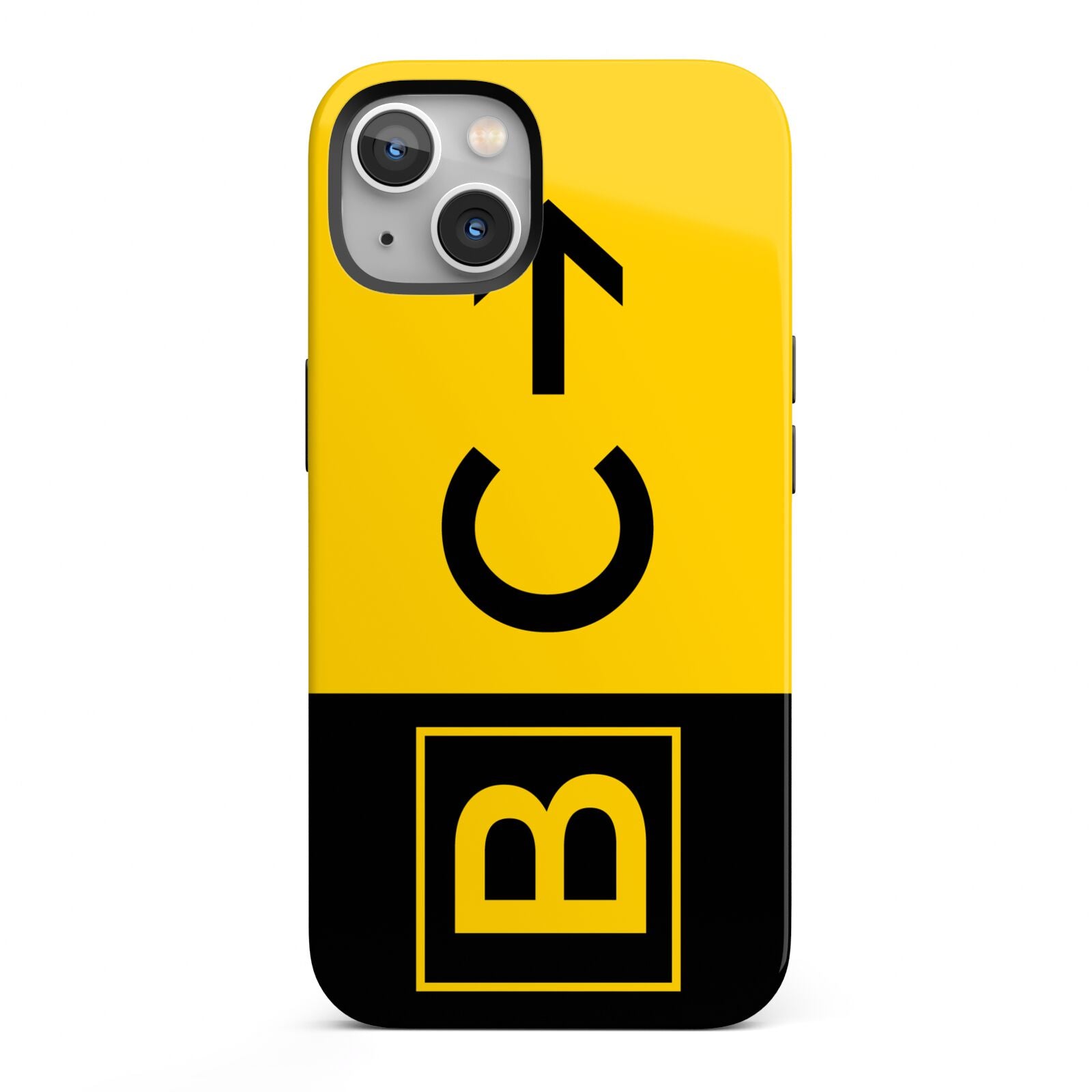 Custom Location Direction Airport Sign iPhone 13 Full Wrap 3D Tough Case