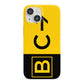 Custom Location Direction Airport Sign iPhone 13 Mini Full Wrap 3D Snap Case