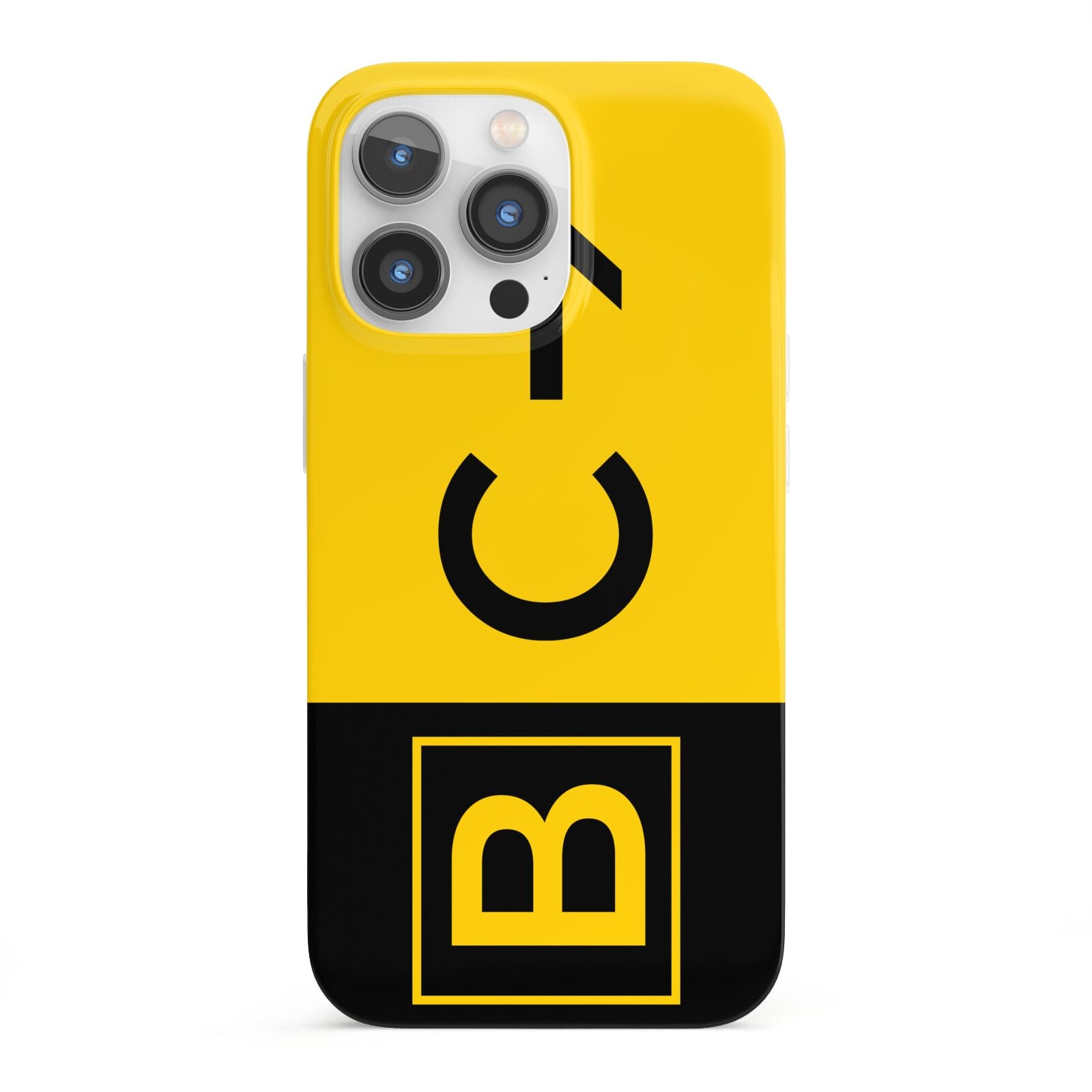 Custom Location Direction Airport Sign iPhone 13 Pro Full Wrap 3D Snap Case