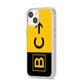 Custom Location Direction Airport Sign iPhone 14 Clear Tough Case Starlight Angled Image