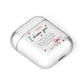Custom Love Letter AirPods Case Laid Flat