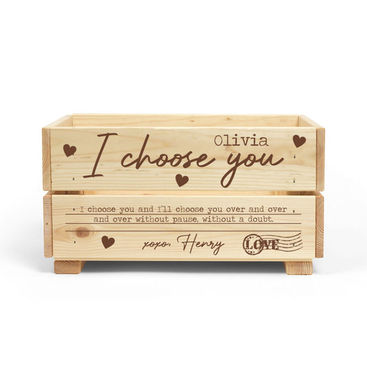 Custom Love Letter Christmas Eve Crate Box