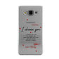 Custom Love Letter Samsung Galaxy A3 Case