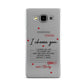 Custom Love Letter Samsung Galaxy A5 Case