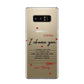 Custom Love Letter Samsung Galaxy Note 8 Case