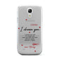 Custom Love Letter Samsung Galaxy S4 Mini Case
