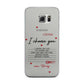 Custom Love Letter Samsung Galaxy S6 Edge Case