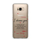 Custom Love Letter Samsung Galaxy S8 Plus Case