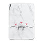 Custom Marble with Handwriting Text Apple iPad Grey Case