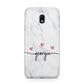 Custom Marble with Handwriting Text Samsung Galaxy J3 2017 Case