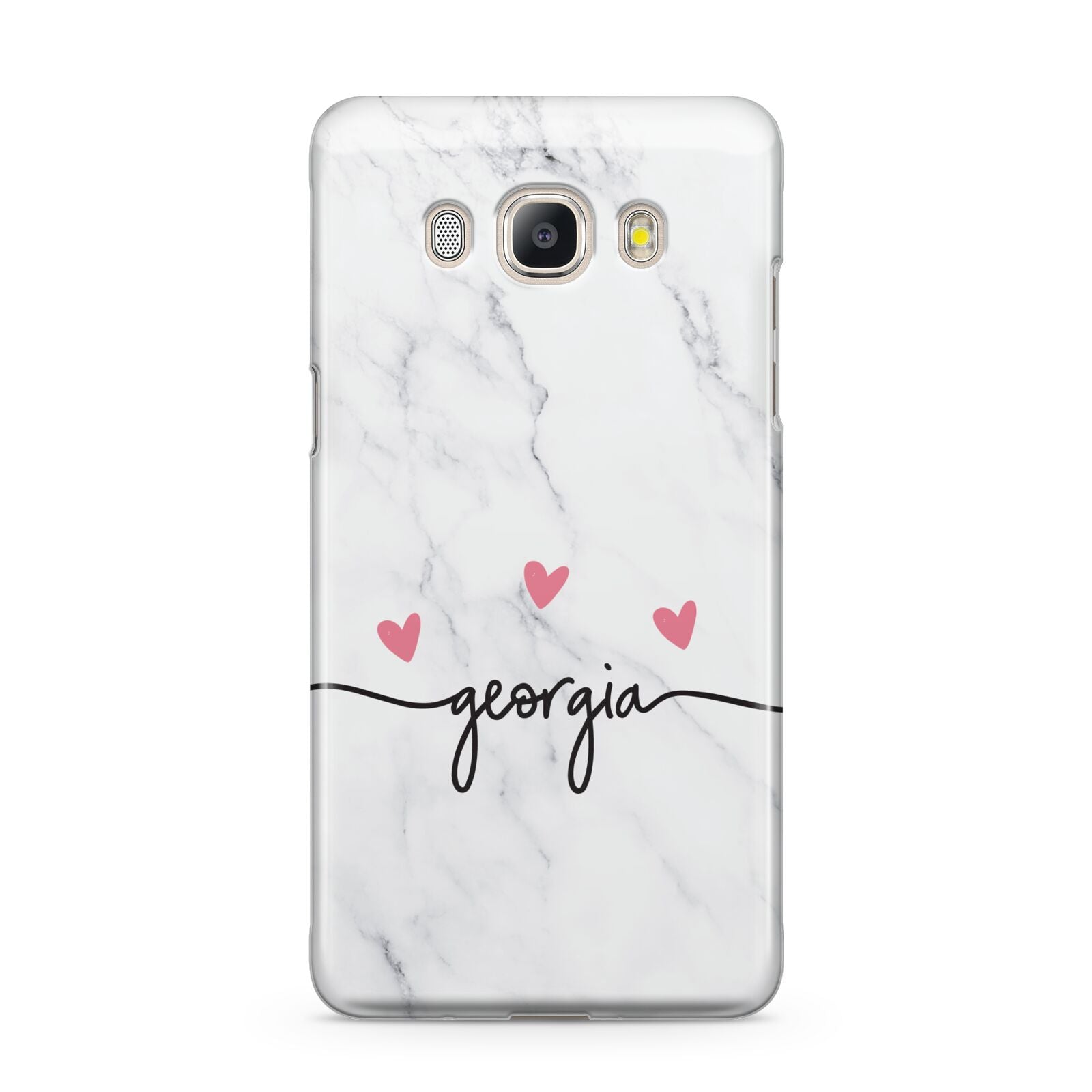 Custom Marble with Handwriting Text Samsung Galaxy J5 2016 Case