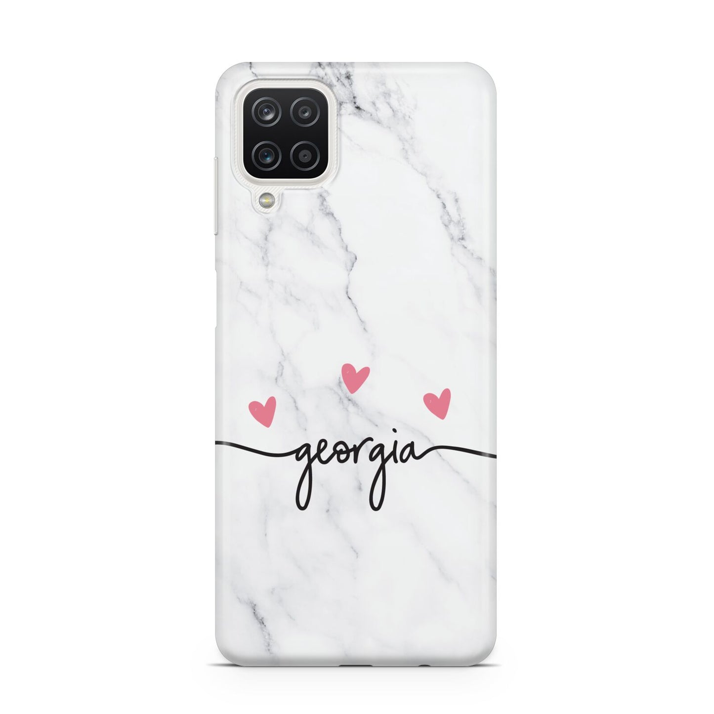Custom Marble with Handwriting Text Samsung M12 Case
