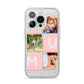 Custom Mothers Day Photo iPhone 14 Pro Glitter Tough Case Silver