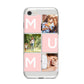 Custom Mothers Day Photo iPhone 8 Bumper Case on Silver iPhone