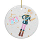 Custom Mouse King Circle Decoration Back Image