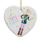 Custom Mouse King Heart Decoration Back Image