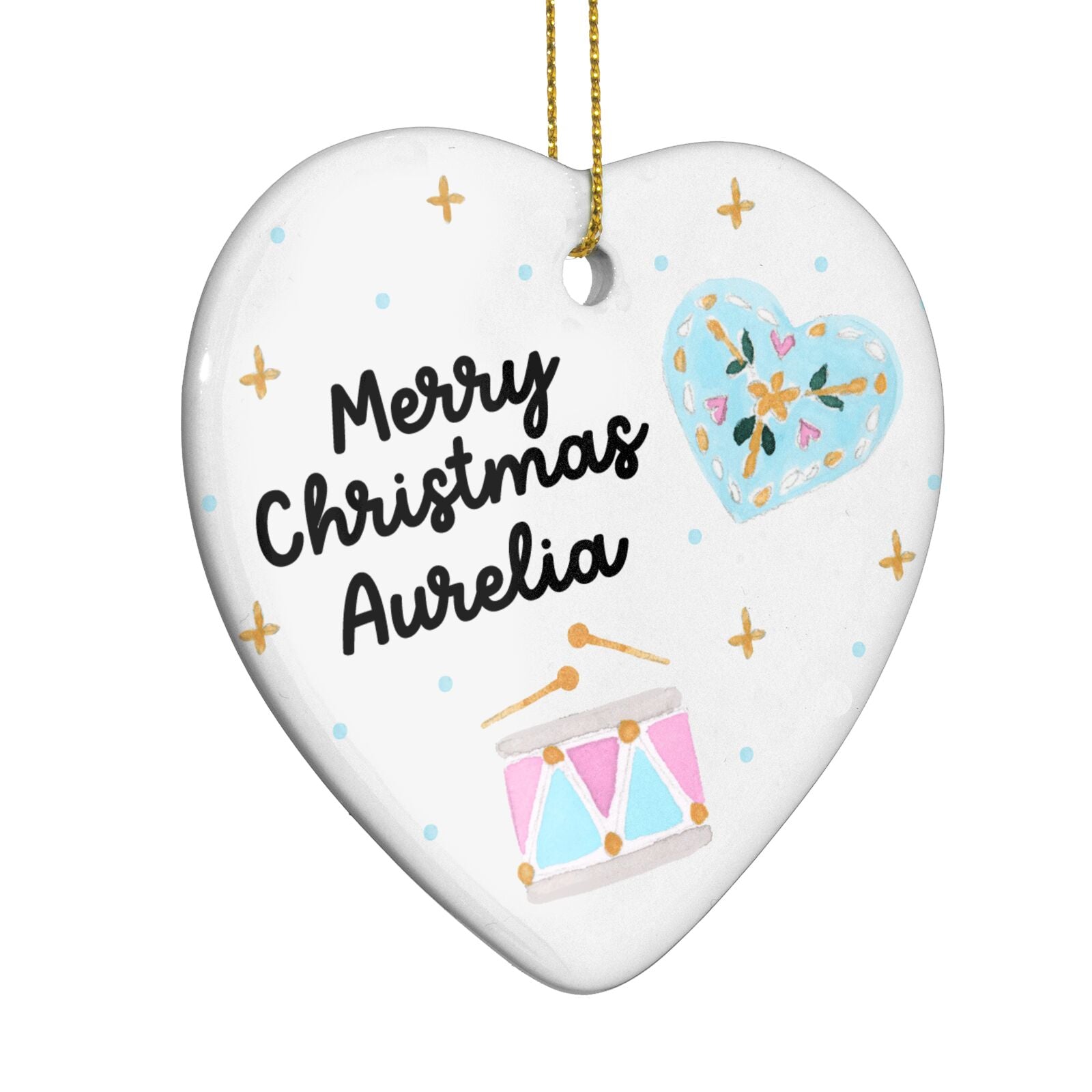 Custom Mouse King Heart Decoration Side Angle