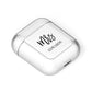 Custom Mrs AirPods Case Laid Flat