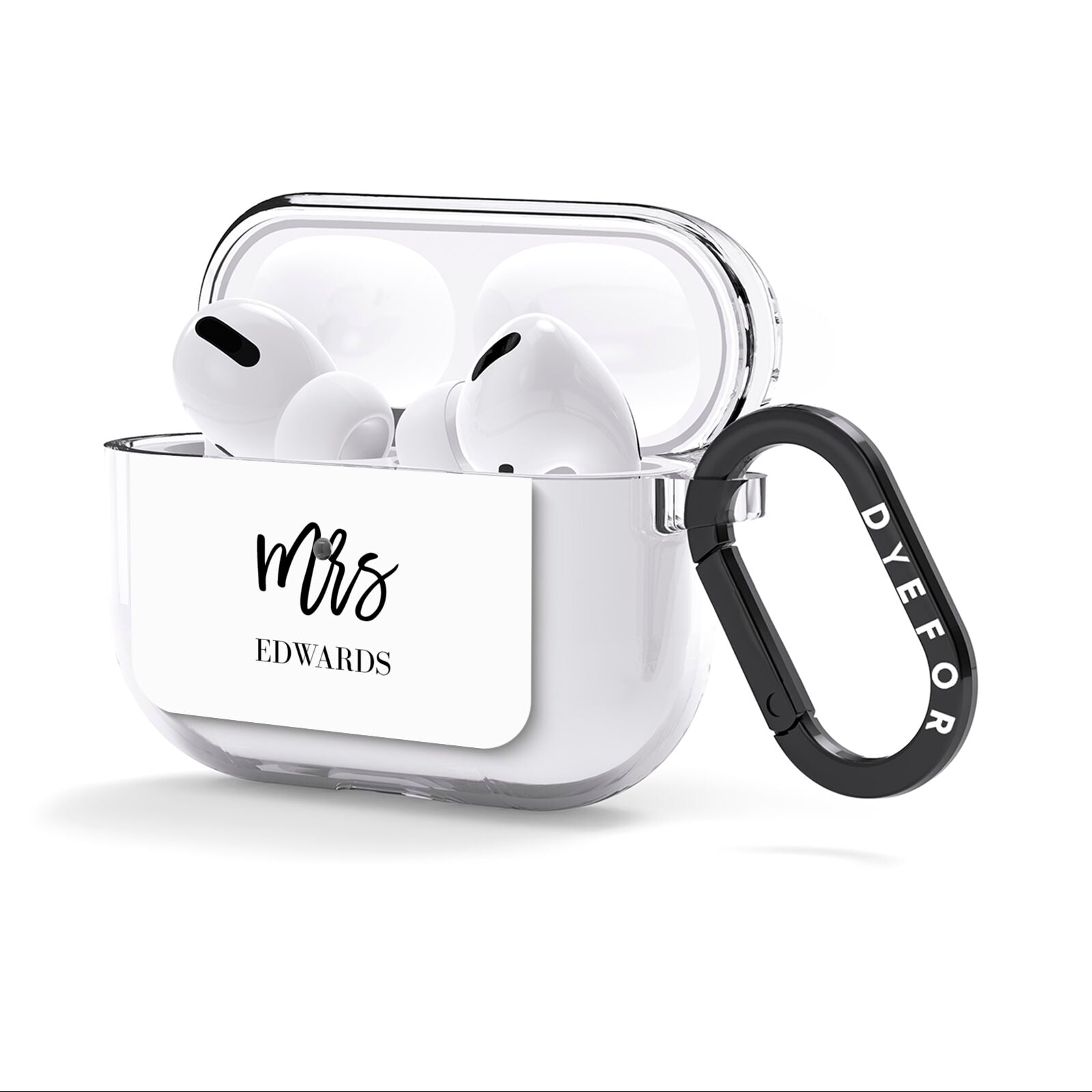 Custom Mrs AirPods Clear Case 3rd Gen Side Image