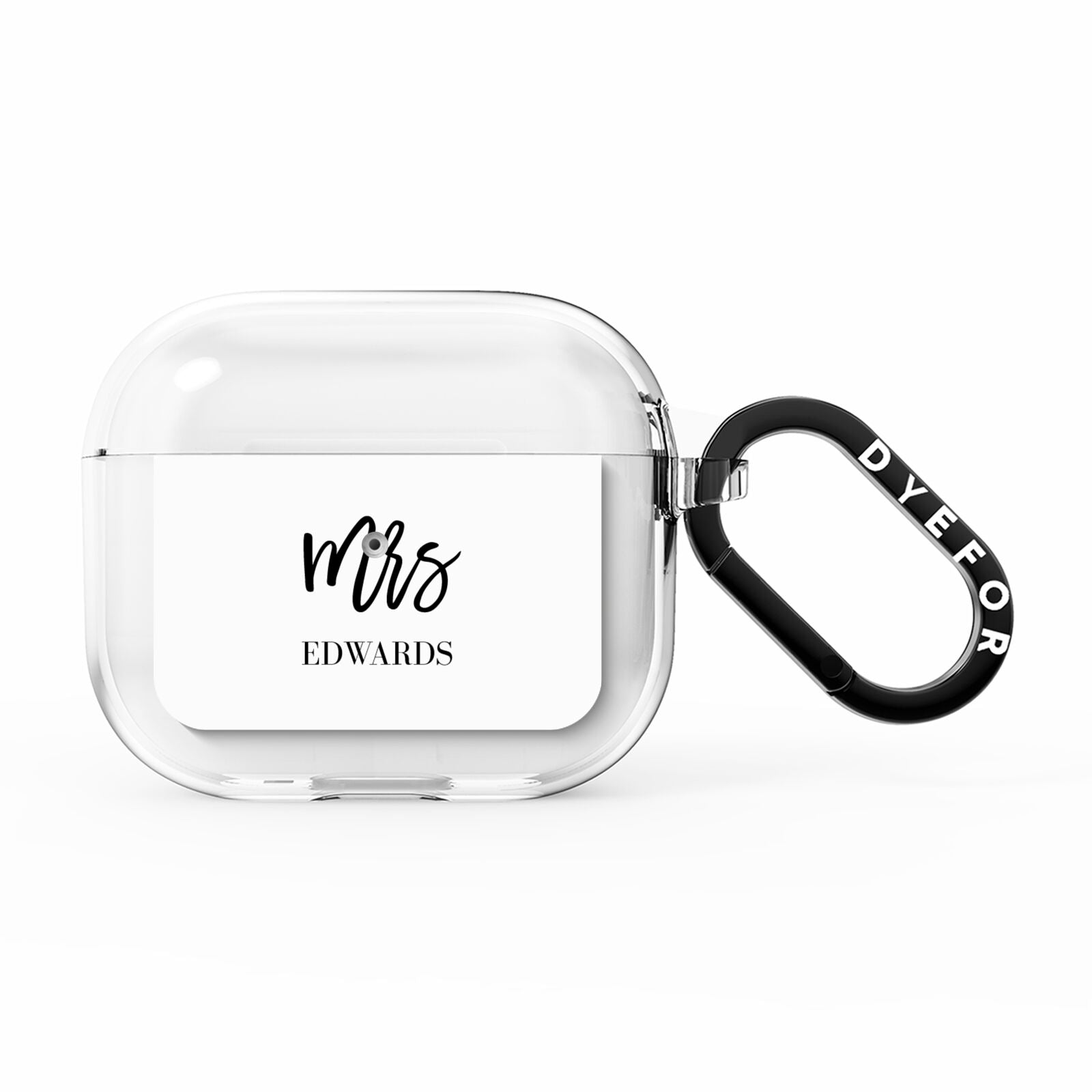 Custom Mrs AirPods Clear Case 3rd Gen