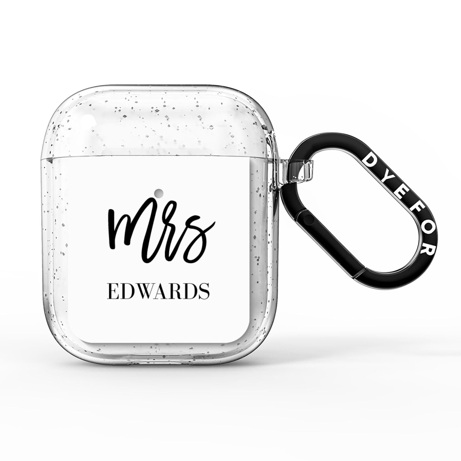 Custom Mrs AirPods Glitter Case