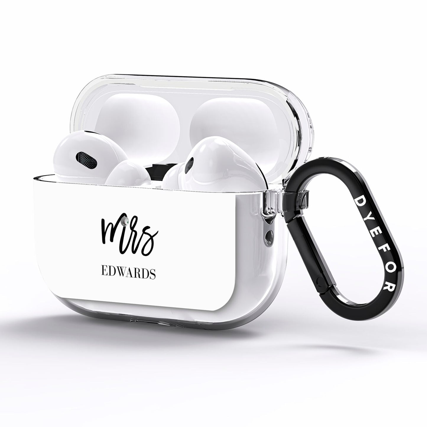 Custom Mrs AirPods Pro Clear Case Side Image