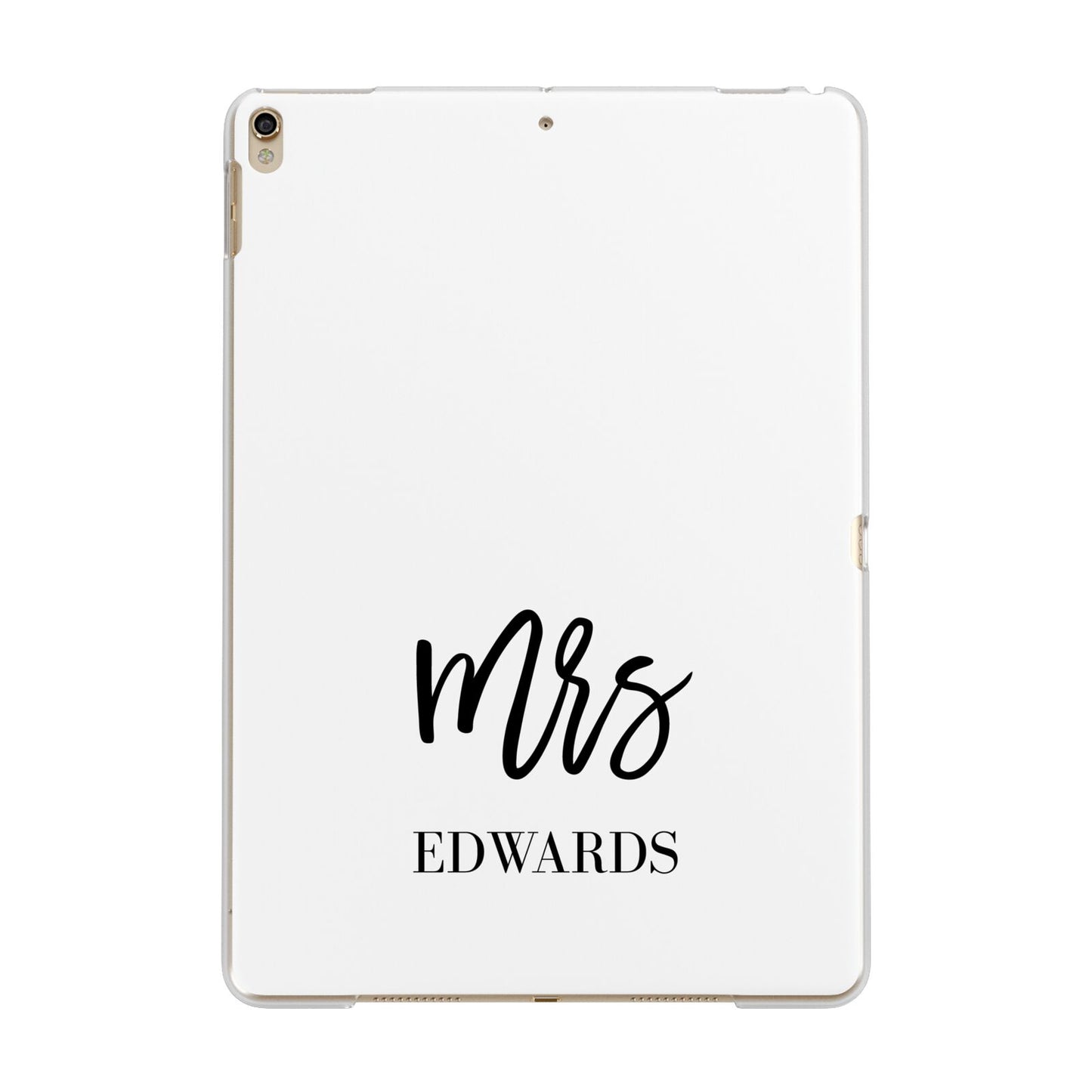 Custom Mrs Apple iPad Gold Case