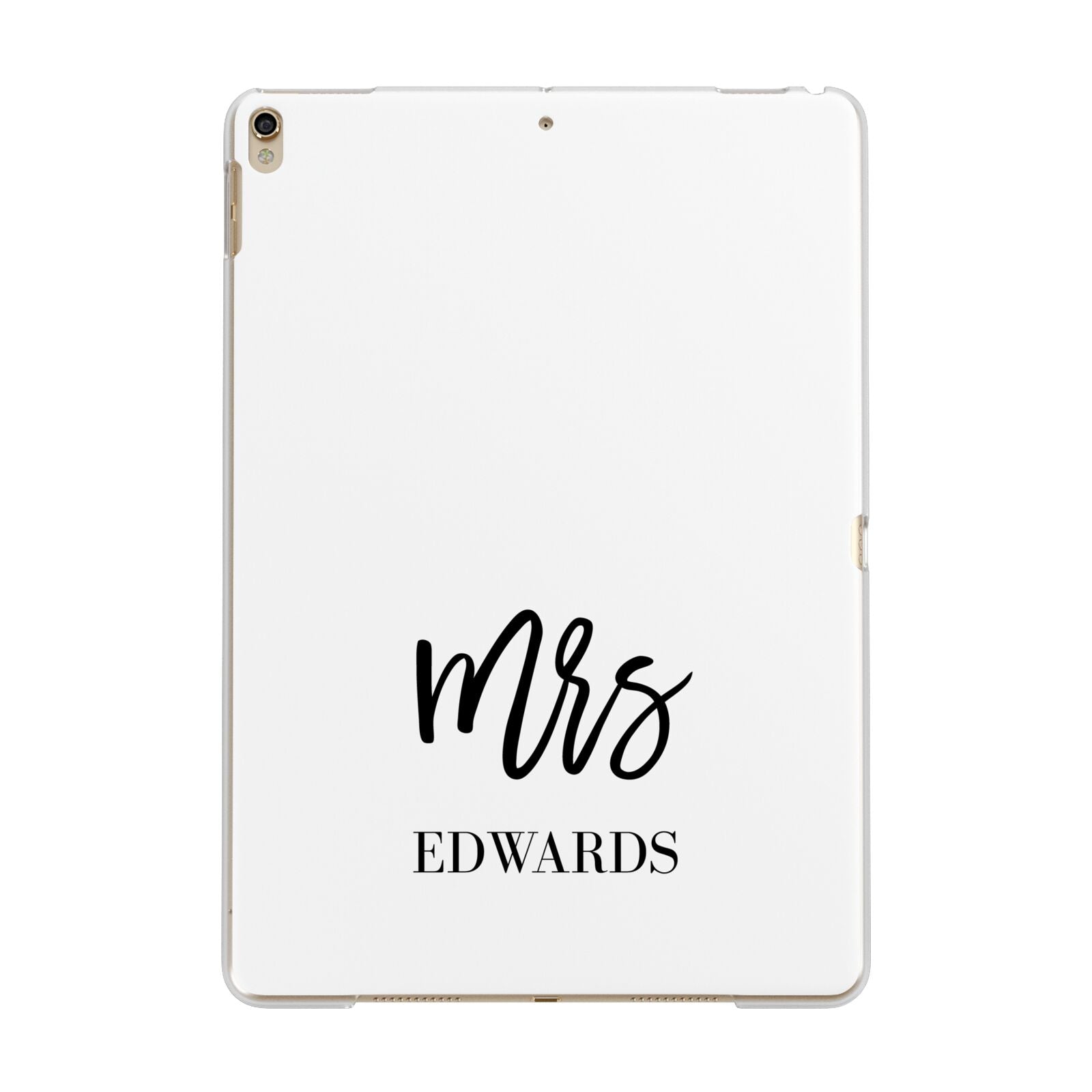 Custom Mrs Apple iPad Gold Case