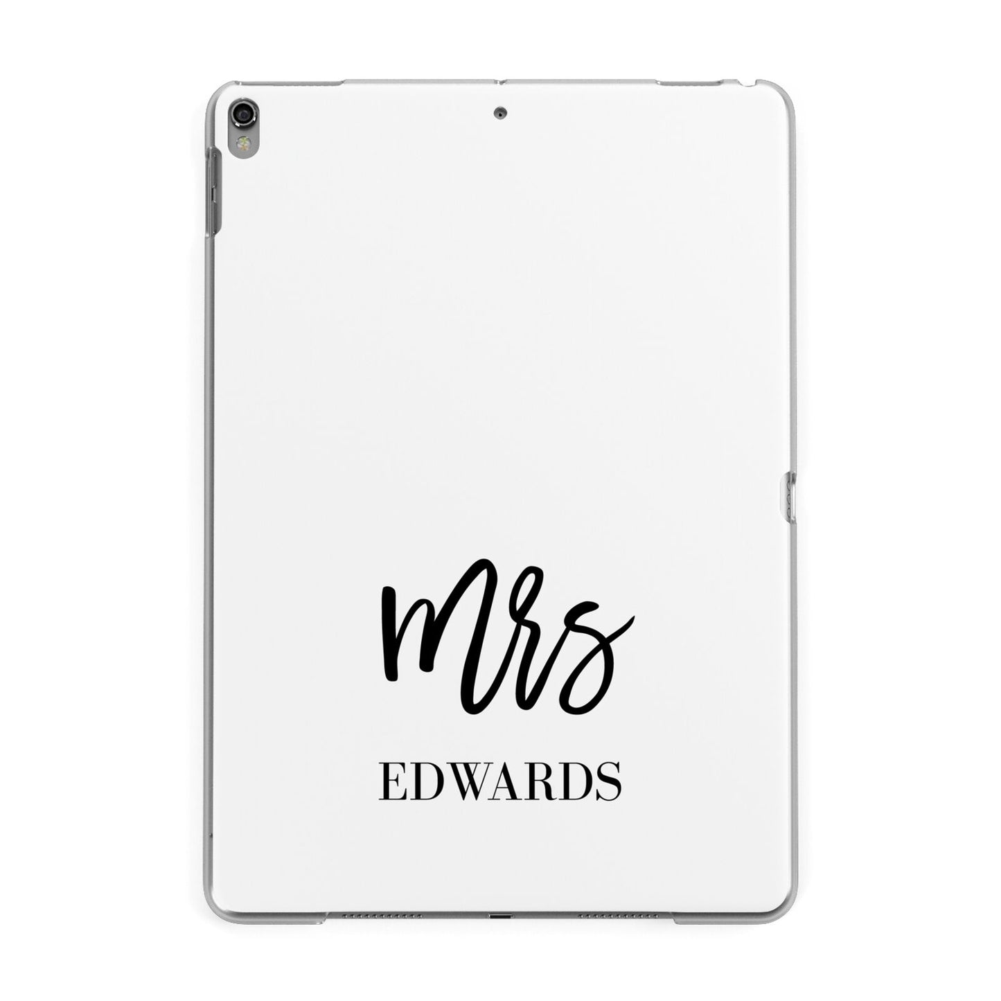 Custom Mrs Apple iPad Grey Case