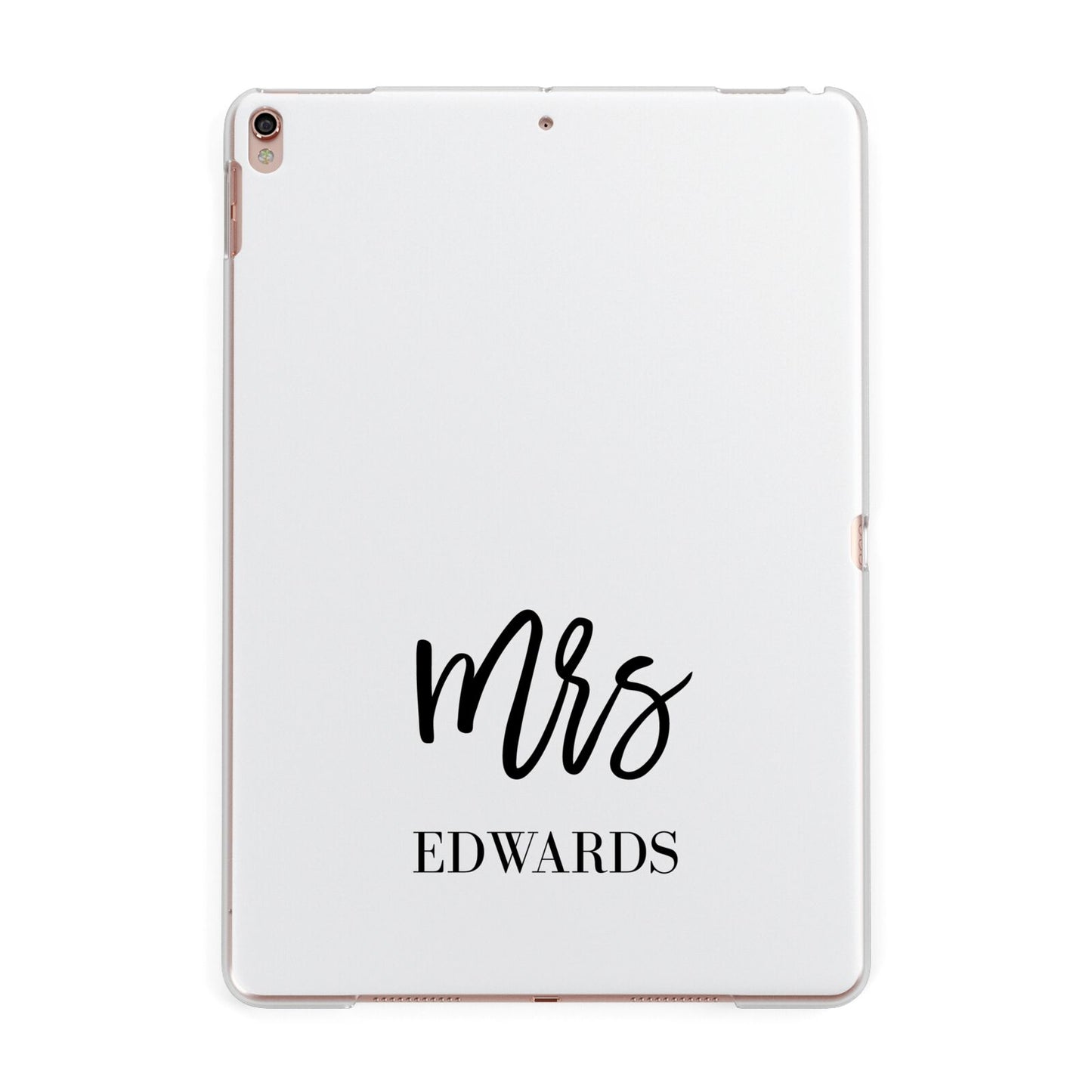 Custom Mrs Apple iPad Rose Gold Case