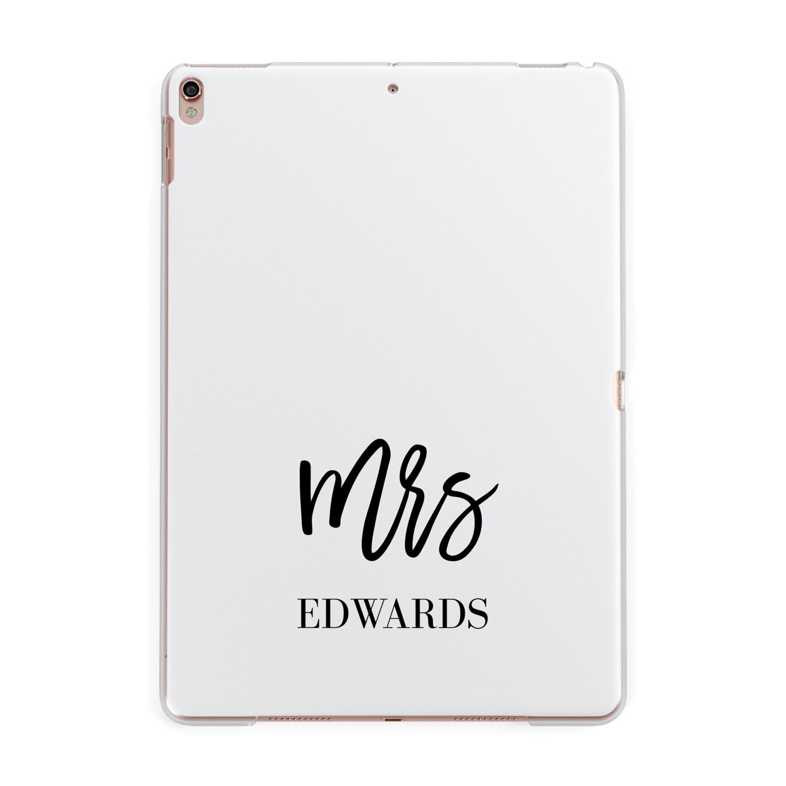Custom Mrs Apple iPad Rose Gold Case
