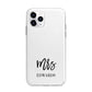Custom Mrs Apple iPhone 11 Pro in Silver with Bumper Case